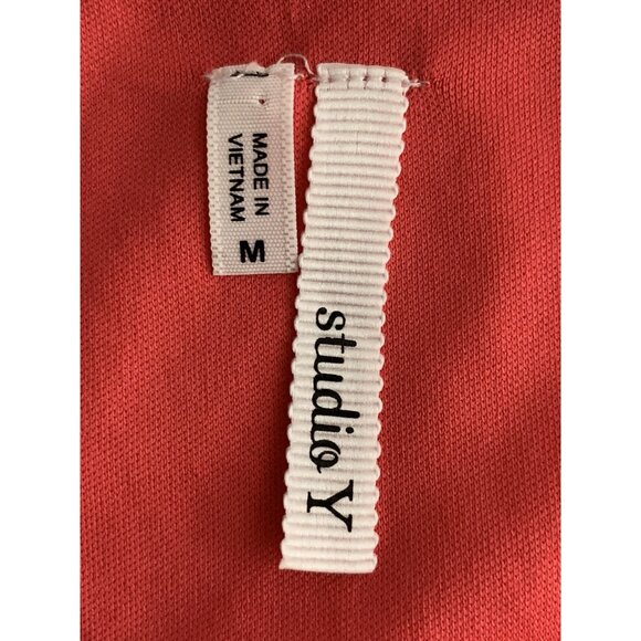 Studio Y Womens Red & Black Striped Sleeveless Dress With Sheer Top Medium - Picture 9 of 10